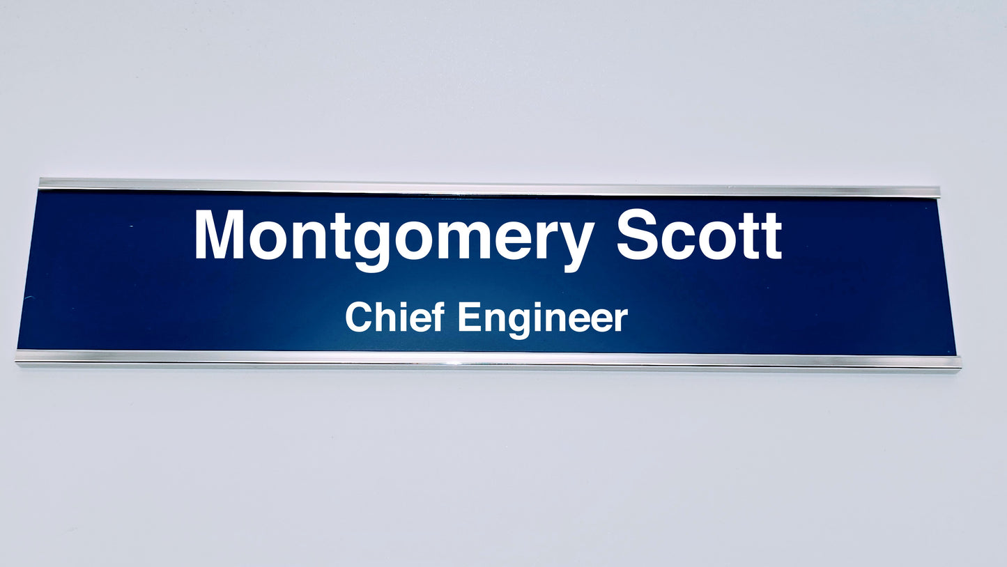 🏷️ Office Name Plate - 2" x 10"