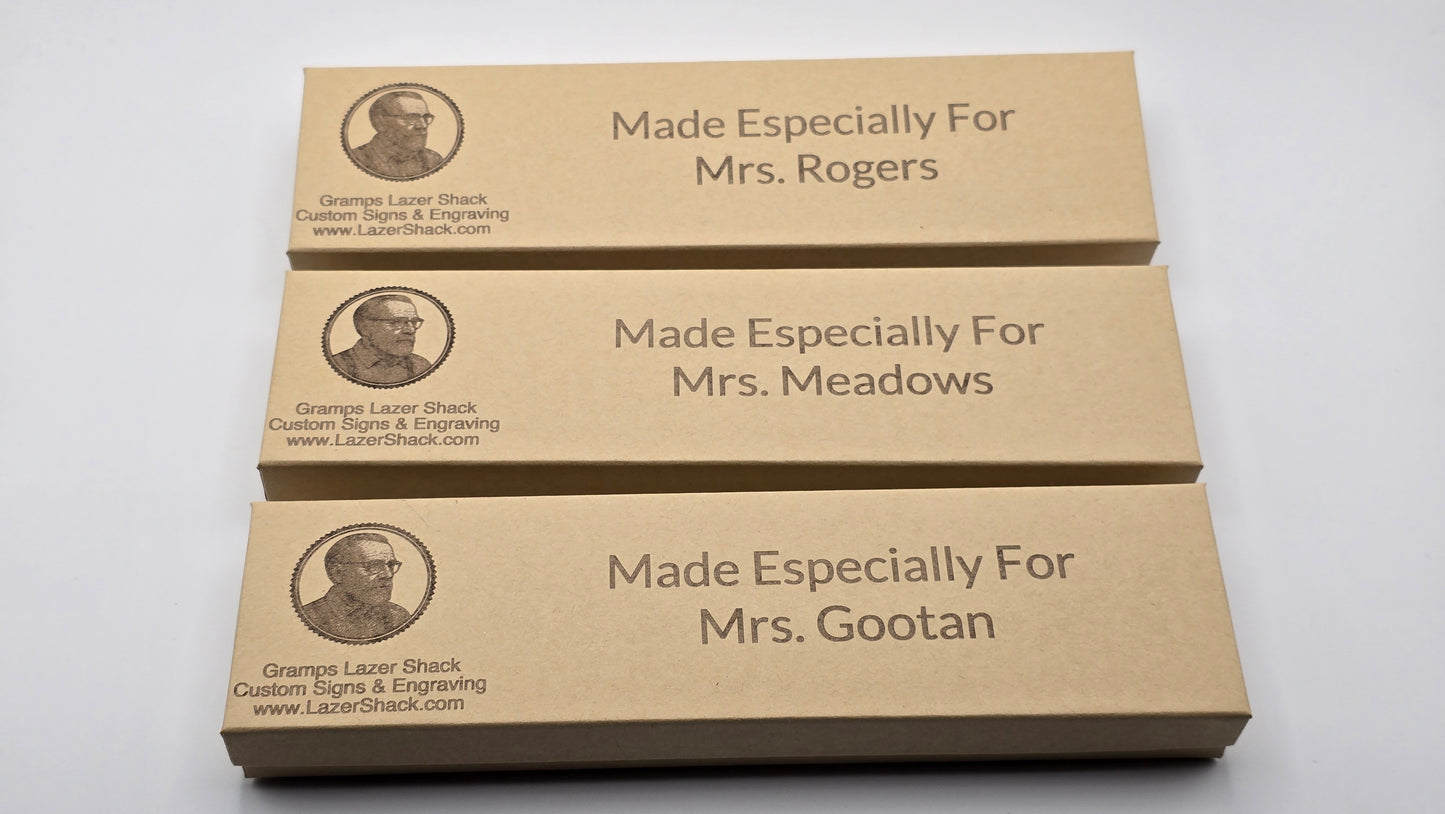 Custom Engraved Wooden Pencils