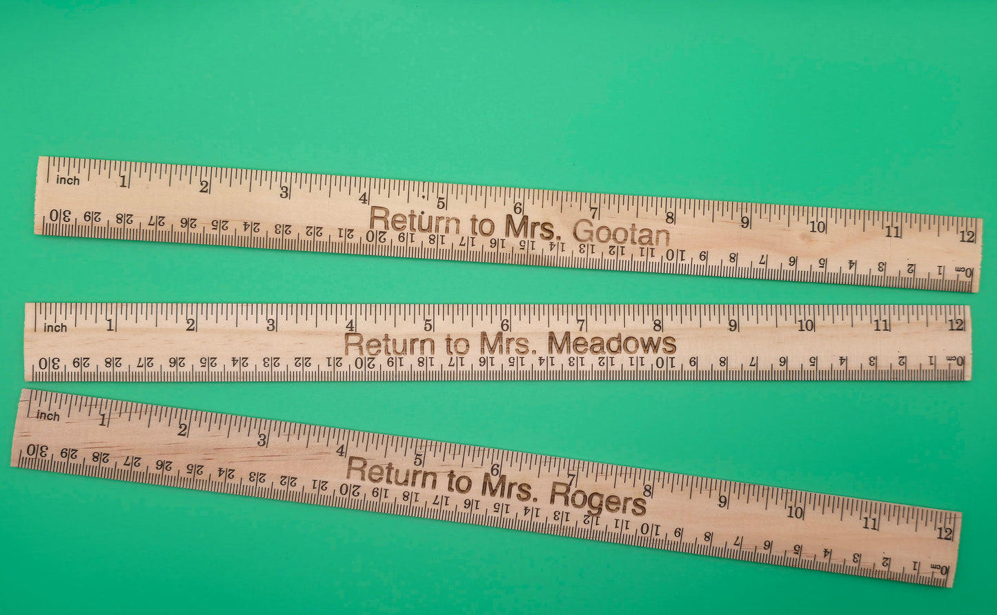 📏Personalized Wood Rulers