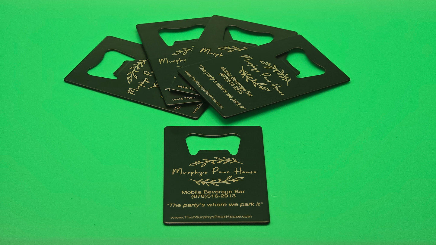 🍻 Business Card Bottle Openers