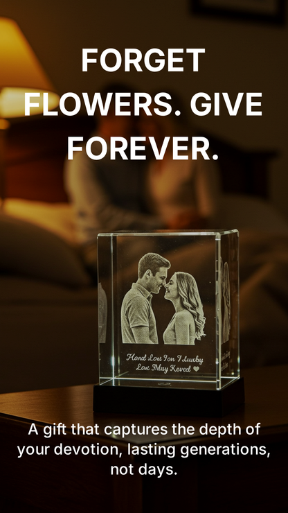 Custom 3D Photo Crystal Inner-Engraved K9 Optical Crystal