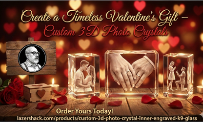 Custom 3D Photo Crystal Inner-Engraved K9 Optical Crystal